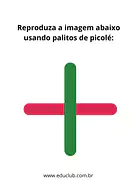 Jogo de lógica com palitos de picolé Jogo de lógica com palitos de picolé para Creche, Pré-Escola de Habilidades Perceptivas, Atenção e Concentração - Material...