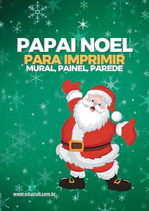 Desenhos e moldes de Papai Noel para imprimir