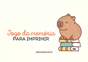 Jogo da memória para imprimir