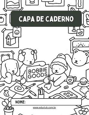Capa de caderno Bobbie Goods para imprimir Capa de caderno Bobbie Goods para imprimir para 5º Ano, 4º Ano, 3º Ano, 2º Ano, 1º Ano de Recursos Educativos, Capas de ca...