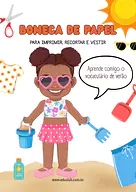 Boneca de papel para imprimir com roupas e acessórios para 5º Ano, 4º Ano, 3º Ano, 2º Ano, 1º Ano de Crafts, Artes - Mater...