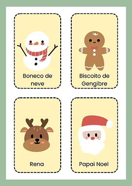 Cartões de classificação do Natal para Creche, Pré-Escola de Datas Comemorativas, Língua Portuguesa, Recursos Educativos, ...