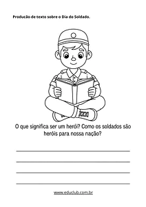 Atividade Dia do Soldado 4 ano