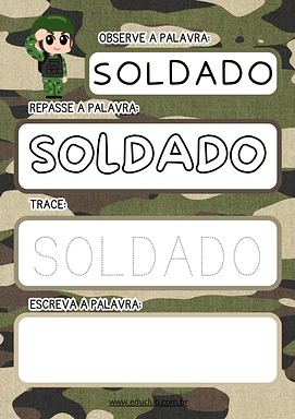Atividade Dia do Soldado 2 ano para 2º Ano de Datas Comemorativas, Dia do Soldado - Material educacional