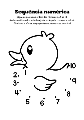 Sequência numérica do 1 ao 10 para imprimir Sequência numérica do 1 ao 10 para imprimir para 1º Ano, Pré-Escola de Números, Matemática - Material educacional