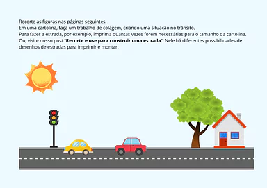 Colagem Atividade Transito Educação Infantil