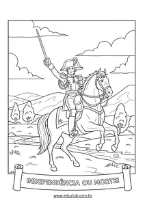 7 de Setembro para Colorir: desenhos da Independência do Brasil!