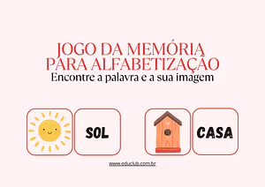 Jogo da memória da alfabettização