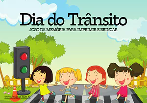Jogo da memória para Dia do Trânsito para imprimir
