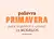Palavra primavera para imprimir e colorir