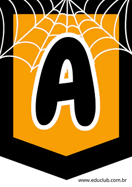 Bandeirola Halloween para imprimir para Creche, Pré-Escola, 1º Ano, 2º Ano, 3º Ano, 4º Ano, 5º Ano de Datas Comemorativas,...
