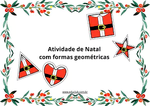 Atividade natalina com formas geométricas