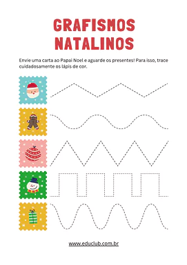 Grafismos natalinos para imprimir Grafismos natalinos para imprimir para Creche, Pré-Escola de Datas Comemorativas, Natal, Grafismos, Artes - Material educa...