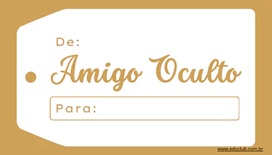 Amigo oculto com desenhos para Educação Infantil, 1º Ano, 2º Ano, 3º Ano, 4º Ano, 5º Ano de Natal, Datas Comemorativas - M...