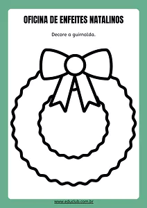 Oficina de enfeites sensoriais: o Natal na ponta dos dedos!