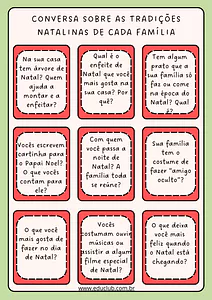 Conversa sobre as tradições natalinas da família