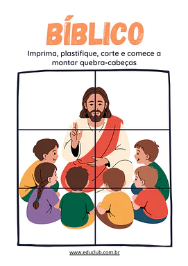 Quebra-cabeça bíblico para imprimir para 5º Ano, 4º Ano, 3º Ano, 2º Ano, 1º Ano, Educação Infantil de Ensino Religioso - M...