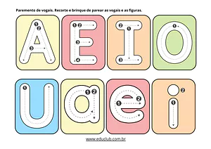 Pareamento das vogais para imprimir