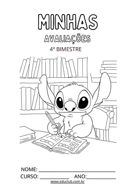 Capa de prova para 4º bimestre para imprimir para Pré-Escola, 1º Ano, 2º Ano, 3º Ano, 4º Ano, 5º Ano de Recursos Educativo...