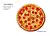 Pizza numérica para imprimir
