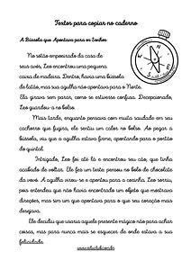Textos curtos para cópia no caderno