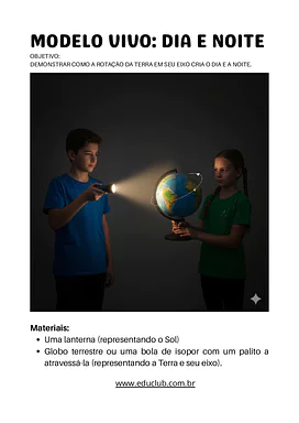 Atividade interativa do movimento de rotação e translação da terra para 3º Ano, 4º Ano, 5º Ano de Planeta Terra, Geografia...