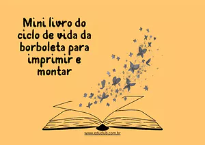 Minilivro do ciclo de vida da borboleta