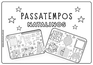 Passatempos natalinos para imprimir