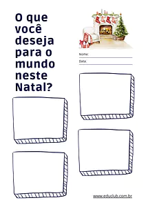 O que  você deseja para o mundo neste Natal