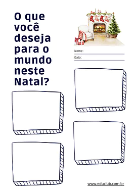 O que  você deseja para o mundo neste Natal para Educação Infantil, 1º Ano, 2º Ano, 3º Ano de Natal, Educação Emocional, A...