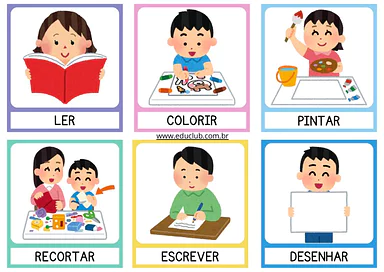 O que eu faço na escola para Educação Infantil, 1º Ano de Educação Emocional, Português, Alfabetização, Volta às Aulas - M...