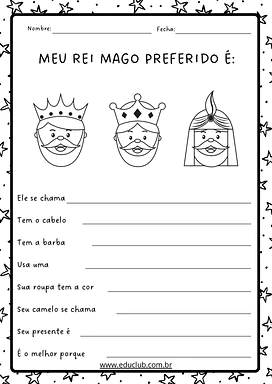 Atividades sobre os Reis magos para imprimir para Educação Infantil, 1º Ano, 2º Ano de Datas Comemorativas, Ensino Religio...