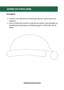Atividades natalinas de coordenação motora fina para Educação Infantil
