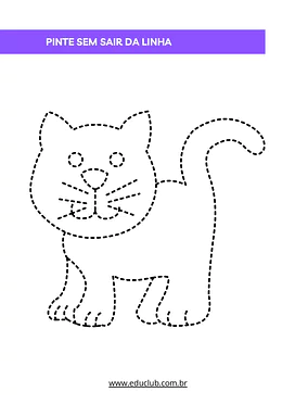 Pinte sem sair da linha para Educação Infantil, 1º Ano de Habilidades Perceptivas, Atenção e Concentração, Artes - Materia...