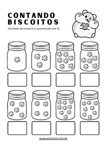 Atividade de números e quantidades até 10