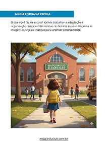 Minha rotina na escola