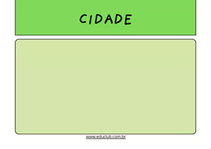 Atividade sobre campo e cidade para anos iniciais do Ensino Fundamental