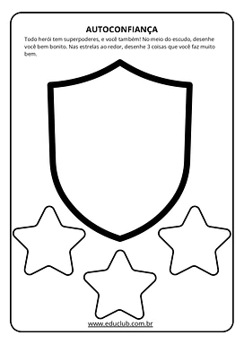 Atividades de autoconfiança para Educação Infantil para Educação Infantil de Educação Emocional - Material educacional