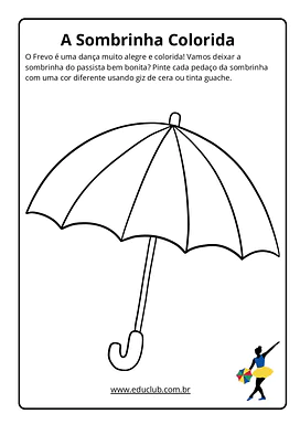 Atividades sobre o frevo para Educação Infantil para Educação Infantil de Datas Comemorativas, Artes - Material educacional