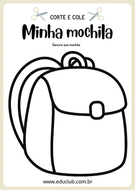 Atividade para o primeiro dia de aula do 1º ano EF: Minha mochila para 1º Ano de Educação Emocional, Português - Material ...