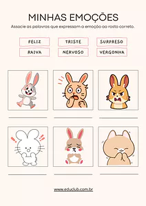 Atividade Socioemocional de Páscoa: As Emoções do Coelhinho