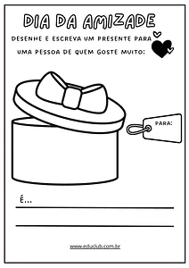 Atividade para o Dia do Amigo para 3º ano