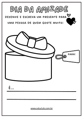 Atividade para o Dia do Amigo para 3º ano para 3º Ano de Educação Emocional, Datas Comemorativas, Português - Material edu...