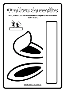 Orelhas de coelho para imprimir