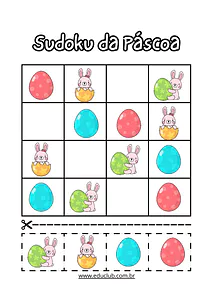 Sudoku da Páscoa para imprimir