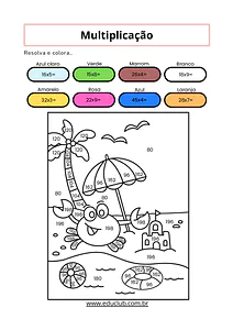 10 atividades de matemática com contas de multiplicação para 4 ano