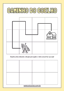 Atividade sobre lateralidade para 1º ano