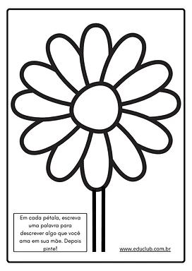 Atividade de colagem para o Dia das Mães para Educação Infantil, 1º Ano, 2º Ano de Educação Emocional, Datas Comemorativas...