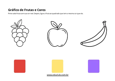 Atividades sobre cores para Educação Infantil para Educação Infantil de Artes - Material educacional