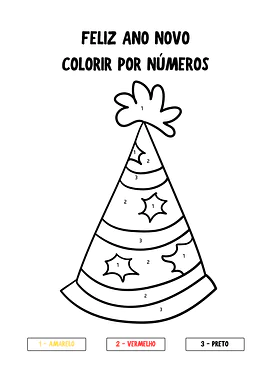 Atividade Ano Novo para Educação Infantil para Educação Infantil de Datas Comemorativas, Artes - Material educacional